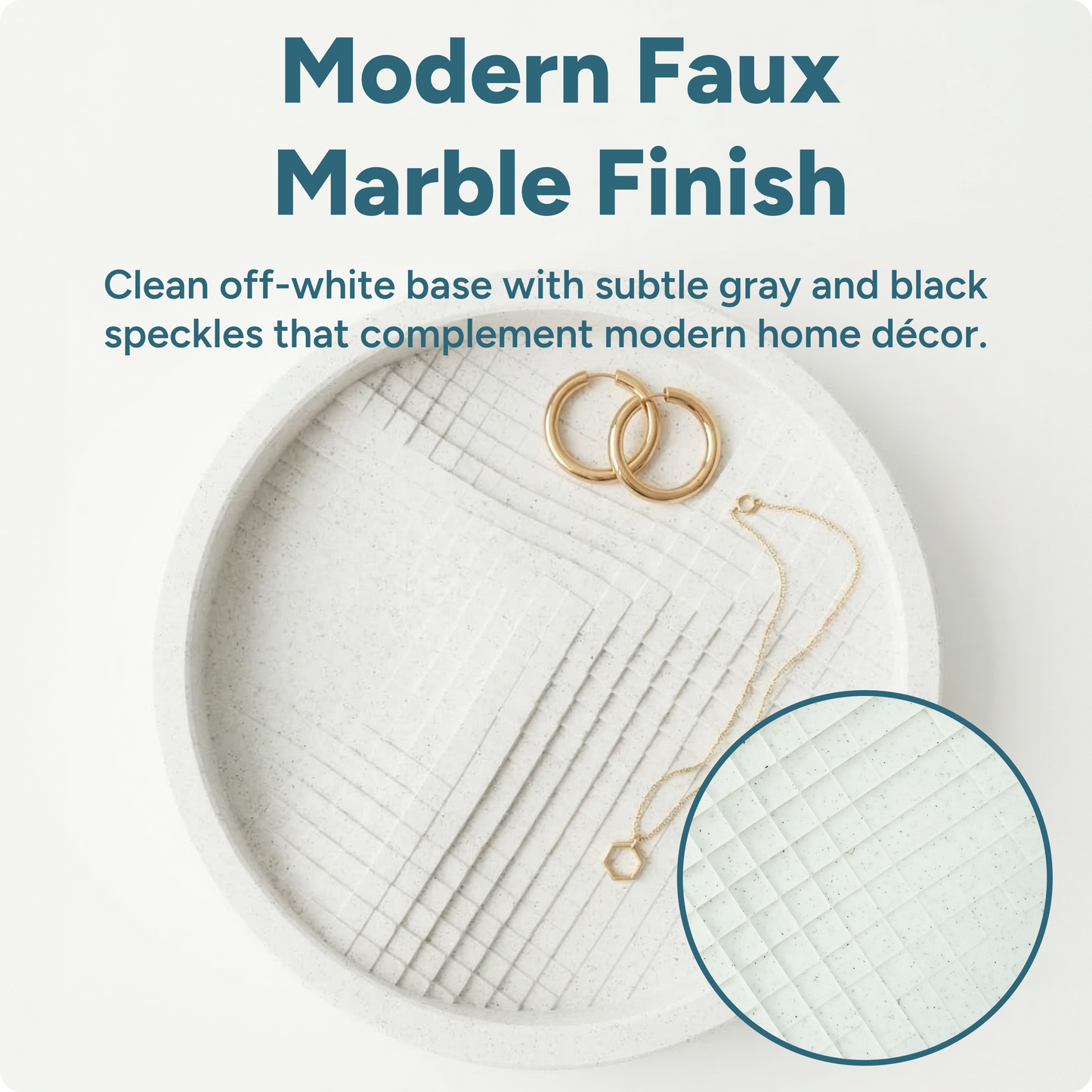 Voxel Round Catch-All Tray