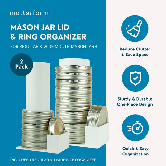 Mason Jar Lid Organizer (2 Pack)