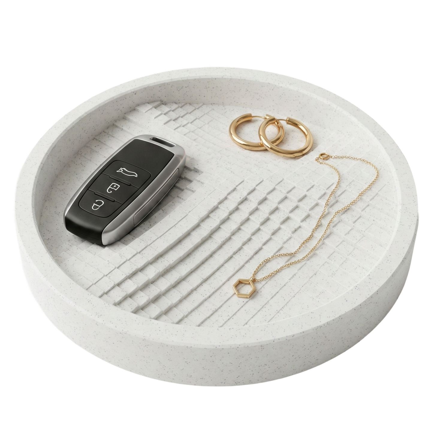 Voxel Round Catch-All Tray