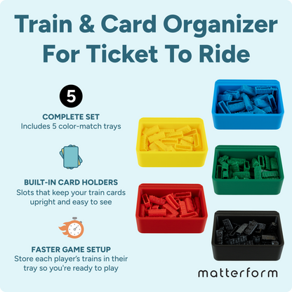 Ticket to Ride Train Piece Holders (5 Pack)