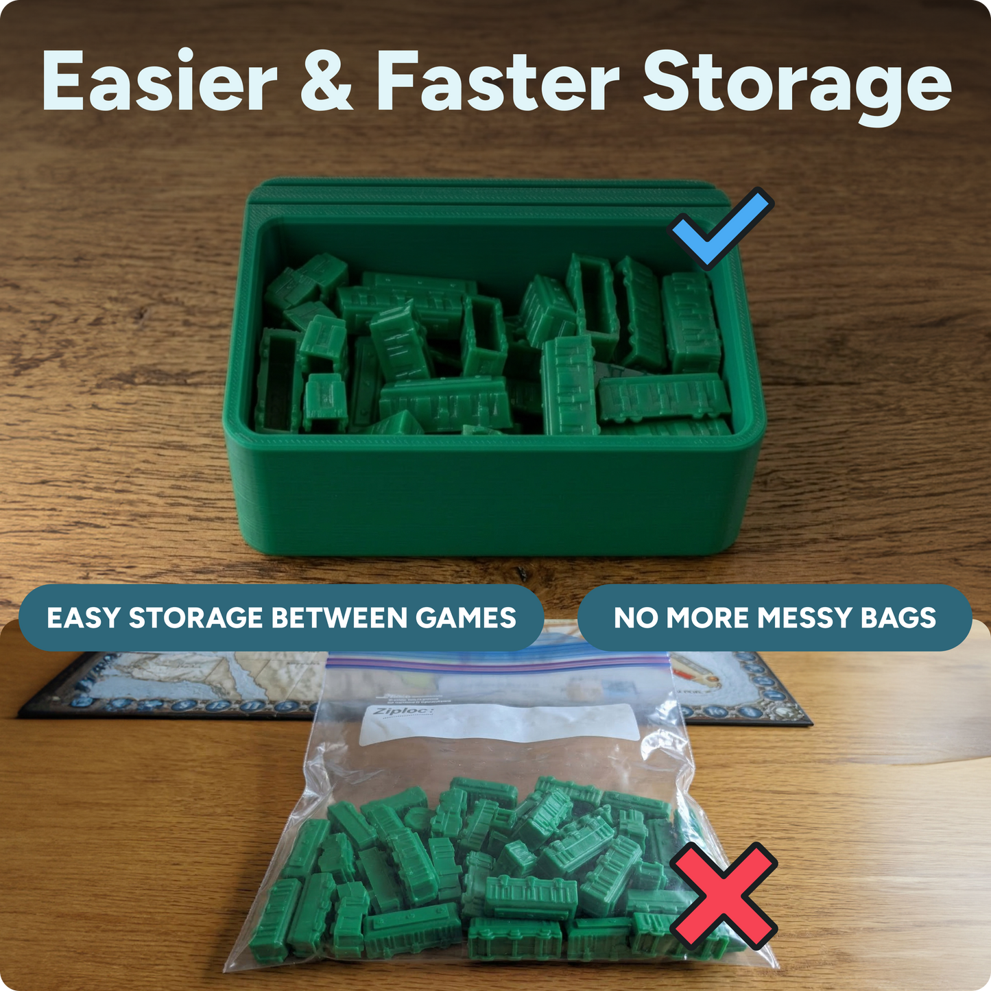 Ticket to Ride Train Piece Holders (5 Pack)