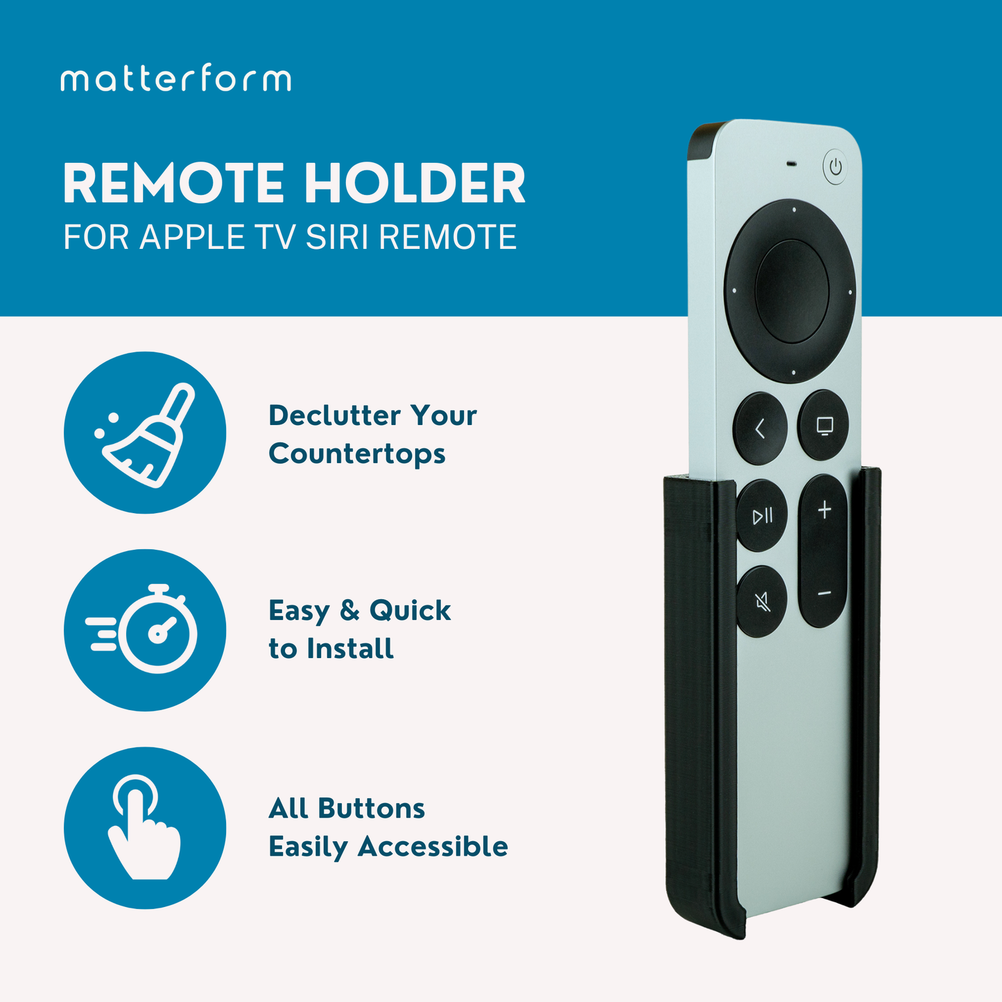 Apple TV Siri Remote Holder