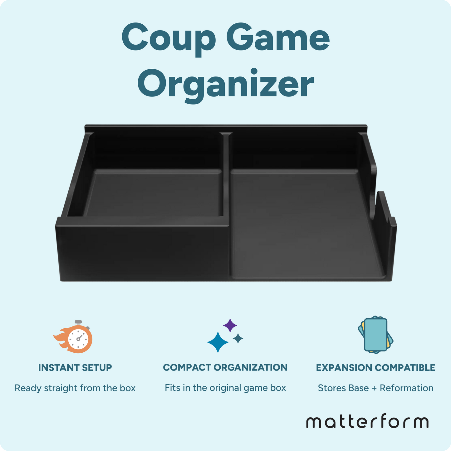 Coup Board Game Organizer