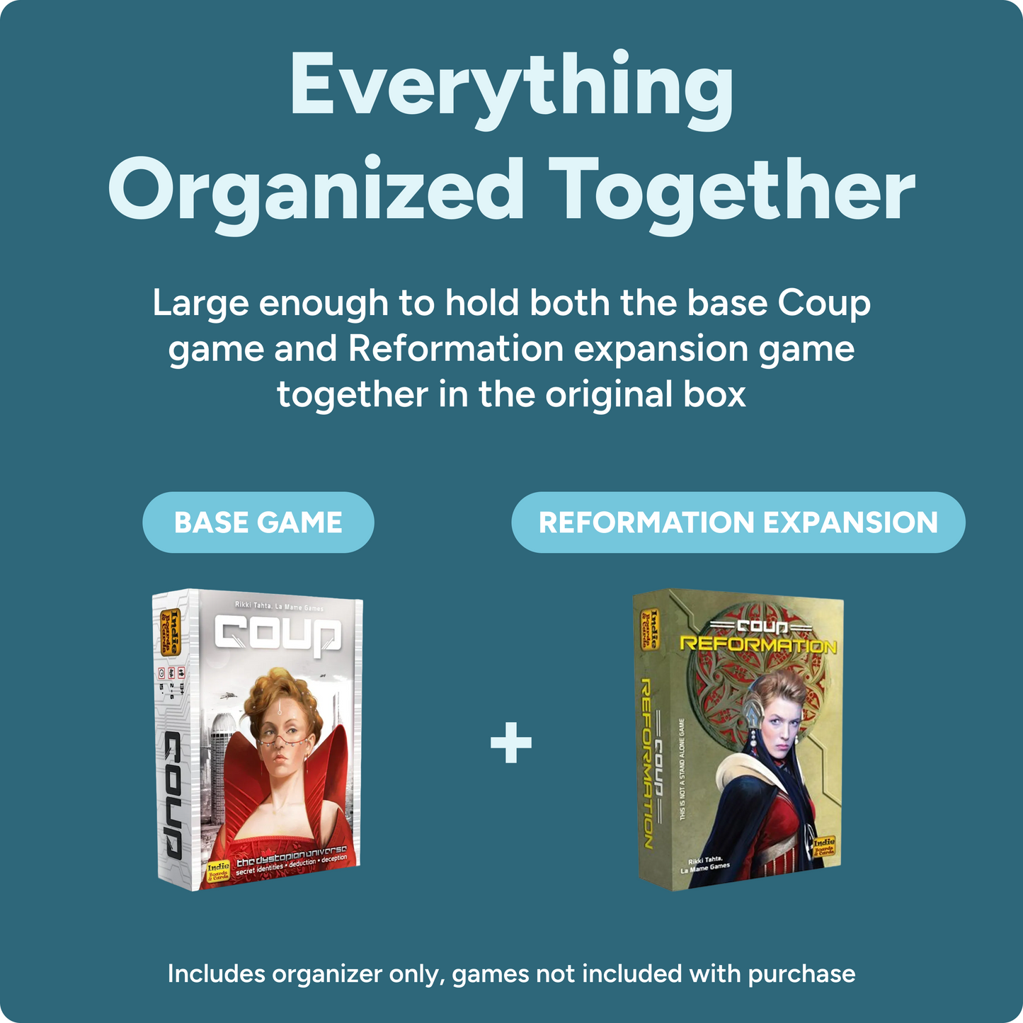 Coup Board Game Organizer