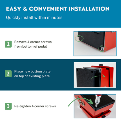 Boss Guitar Pedal Bottom Plate (3 Pack)