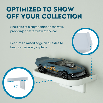Model Car Wall Mount Shelf (5 Pack)