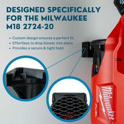 Milwaukee M18 Fuel Leaf Blower Wall Mount