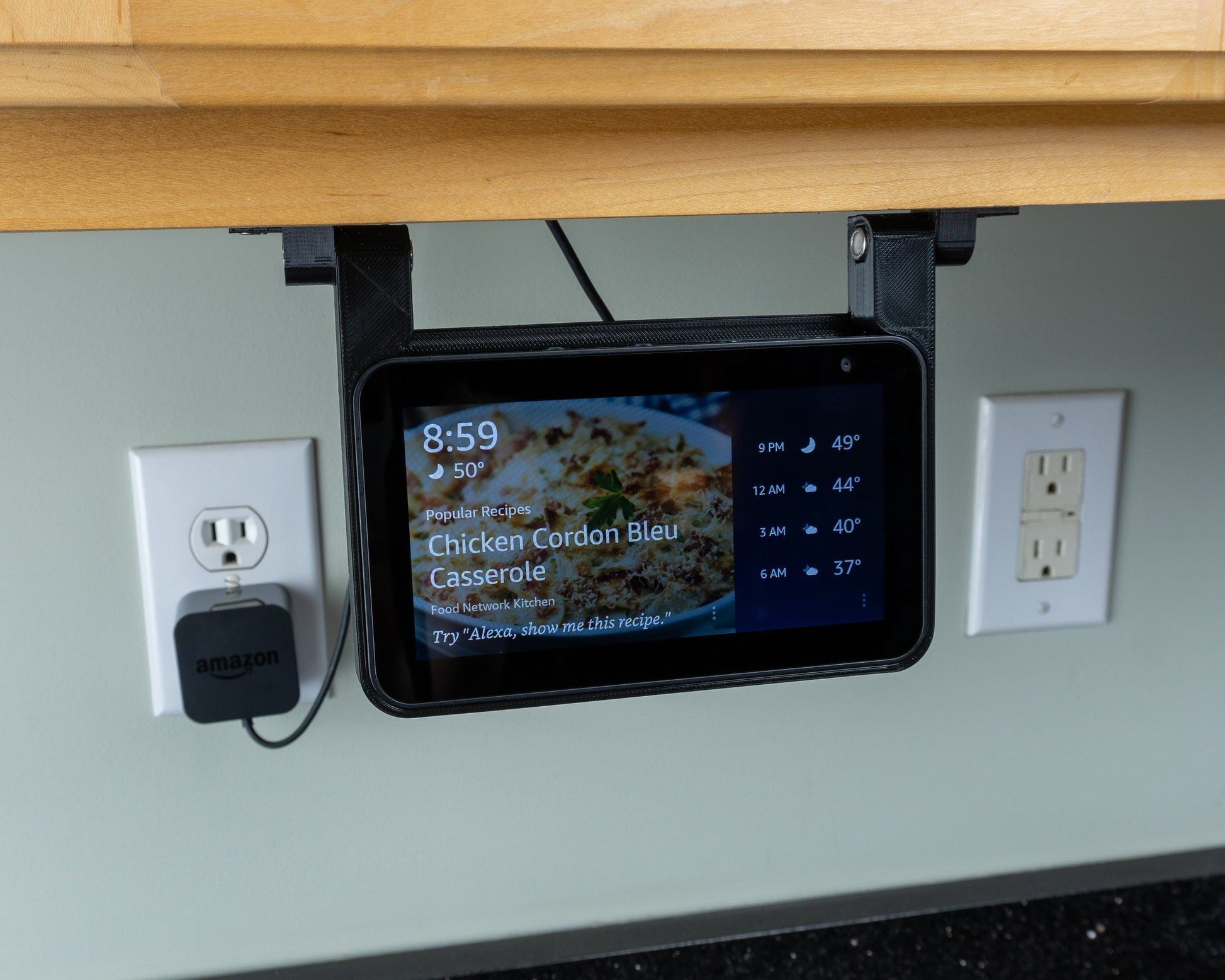 matterform Echo Show 5 - Soporte de montaje de cocina para debajo del  gabinete de 3ª generación para dispositivos  Alexa | Compatible con  el